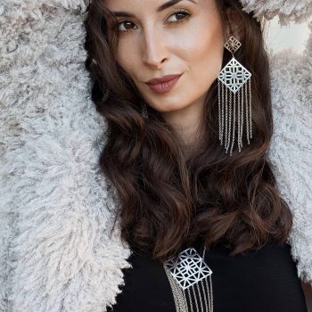 Earrings Gatra waterfall – large