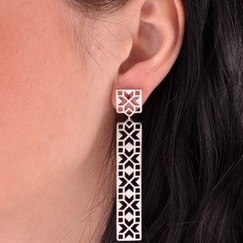 Náušnice geometria - pás 2