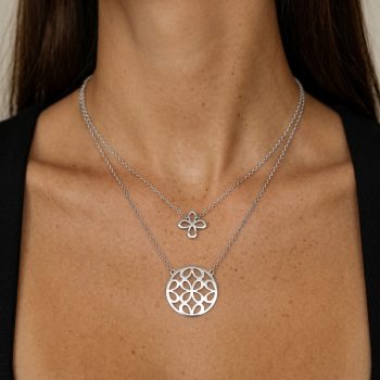 Two-row necklace infinity 2