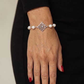 Bracelet Trakovice ornament 1 – chain + pearl