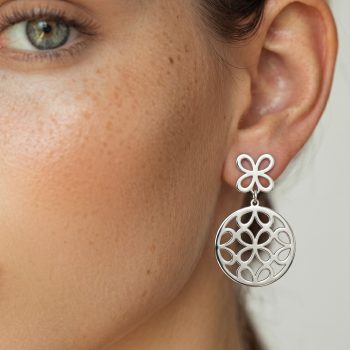Stud earrings infinity - circle 2