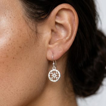 Earrings lace - forget-me-not mini