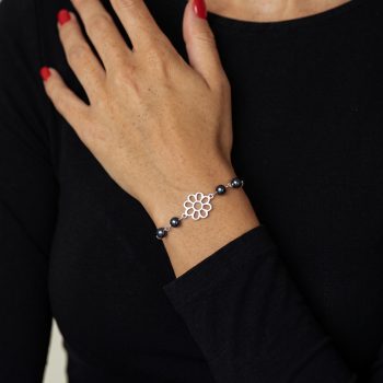 Bracelet Libay daisy – chain + pearls