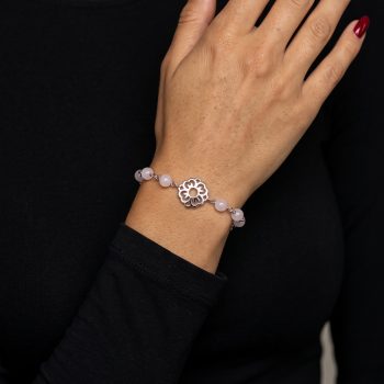Bracelet blueprint forget-me-not – chain + kunzite