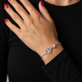 Bracelet cat paw IZI 2 – chain + cat's eye