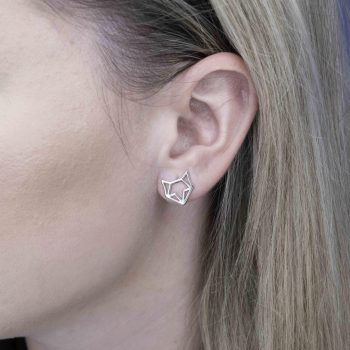 Napichovacie náušnice líška