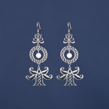 Náušnice ĽALIE - kruh a perlou