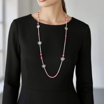 Retiazka srdiečka + rubínový korund