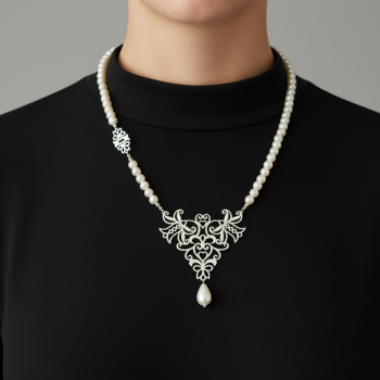 Náhrdelník Ľalia 2 - sladkovodné perly