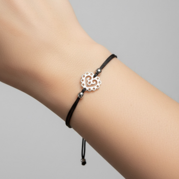 Náramok šnúrka MINI srdiečko