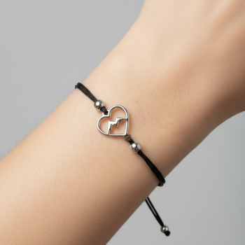 Náramok šnúrka MINI - srdce hory