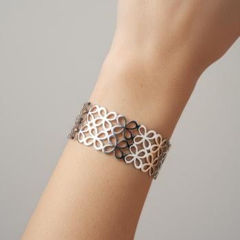 Bracelet infinity - strip wide