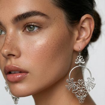 Náušnice ornament ľalie 1