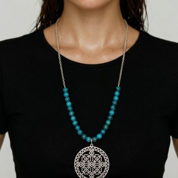 Náhrdelník Bacúch štvorlístky - 5cm -  apatit