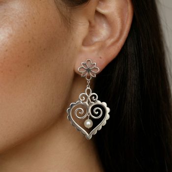 Náušnice Cíferské srdce 2