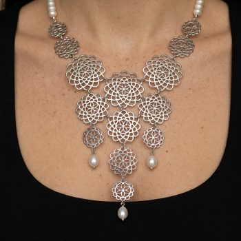 Náhrdelník SymBBolika čipka perly 3