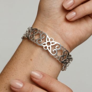 Náramok čipka ornament 4- pás