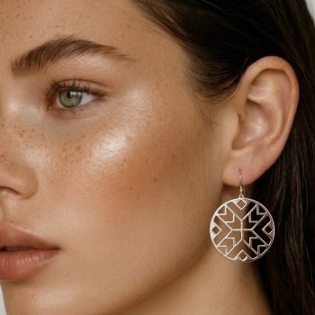 Náušnice geometria - kruh 1