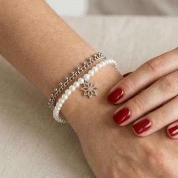 Náramok Novohrad hviezda mini – retiazka perly dvojitá