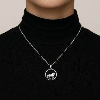 Prívesok piaf -kôň kruh - 2cm