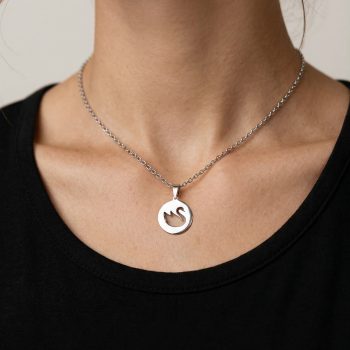 Prívesok labuť kruh mini