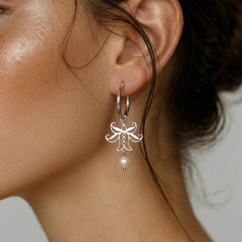 Náušnice KRUH 2cm - ĽALIA perla