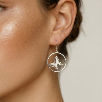 Earrings butterfly - swallowtail