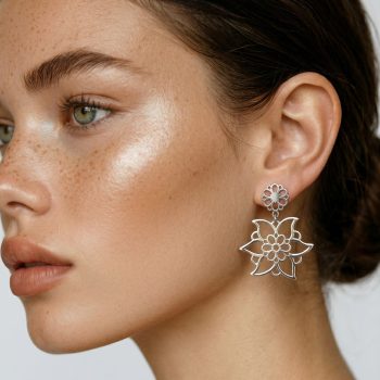 Earrings daffodil flower 1 - 2,5cm