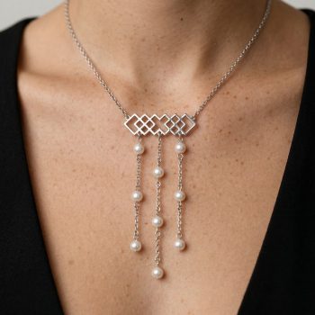 Náhrdelník Novohrad - pás - krátky +perly