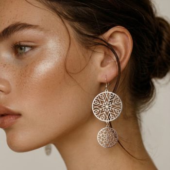 Náušnice  kruhy hviezdy - Pohorela  - skladané 2