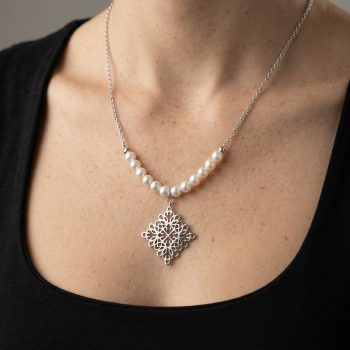 Náhrdelník štvorec hviezda – Pohorela 2 perly