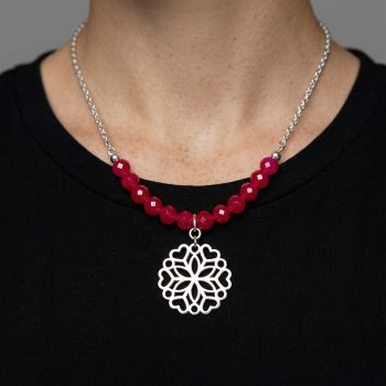 Náhrdelník - ornament Polomka 1  + rubínový korund