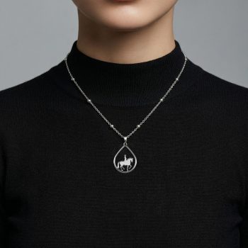 Prívesok piaf -jazdec slza - mini