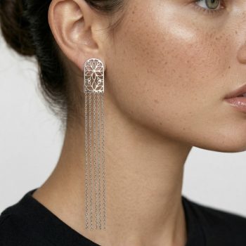 Náušnice Kvet života vodopád 1