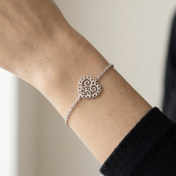 Náramok srdce ornament mini 1