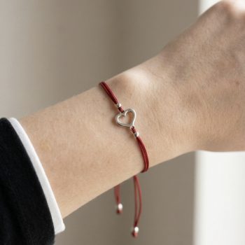 Náramok šnúrka MINI srdiečko Závadka