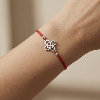 Náramok šnúrka MINI drotársky štvorlístok