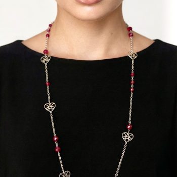 Retiazka srdiečka + rubínový korund