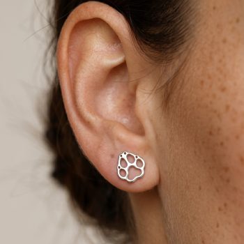 Stud earrings paw - dog Cami