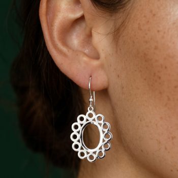 Earrings oval - circle