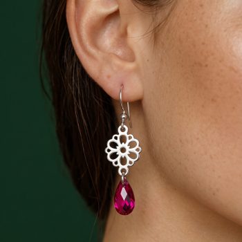 Earrings Ábelová flower 3 - Swarovski