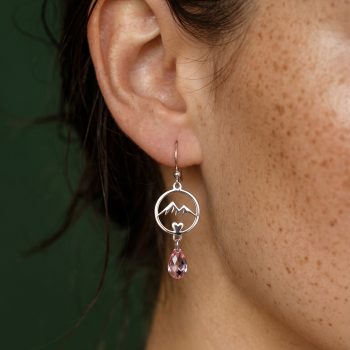 Náušnice kruh hory 2 - Swarovski