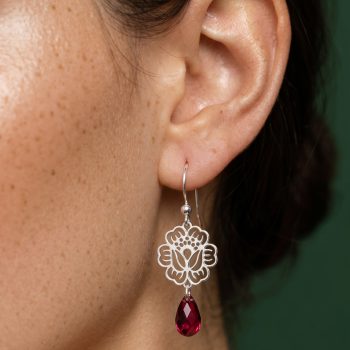 Earrings poppy 1 - Swarovski
