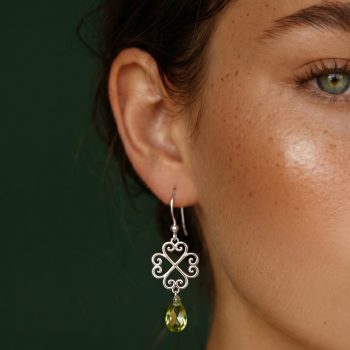 Náušnice štvorlístok 2 - Swarovski