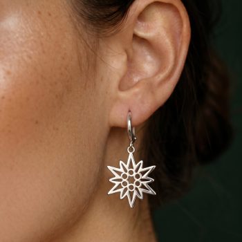 Earrings edelweiss