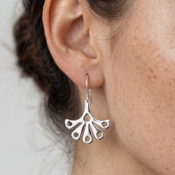 Earrings Trakovice 10 - small fan