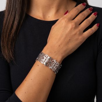Bracelet blueprint flower ornament 2 - band
