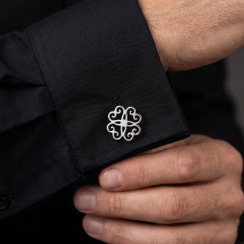 Symbbolika štvorlístok- manžetové gombíky