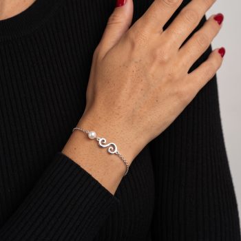 Bracelet wire craft loops 2 - chain + pearl