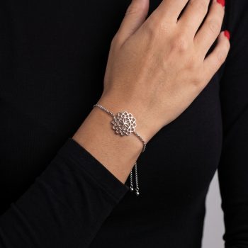 Bracelet lace ornament 2cm - sliding chain